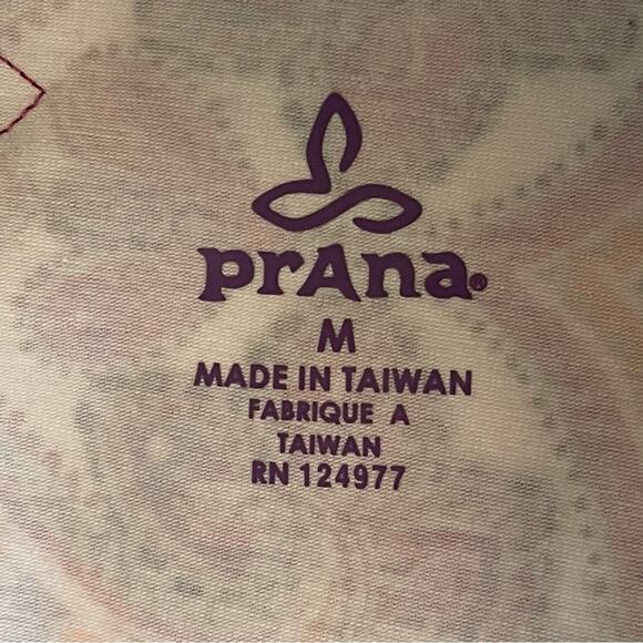 Prana Red & Orange Print Wrap Bodice GorpCore Athletic Dress NWOT Size M - Picture 11 of 15